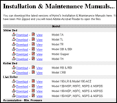 Installation and Maintenance Manuals